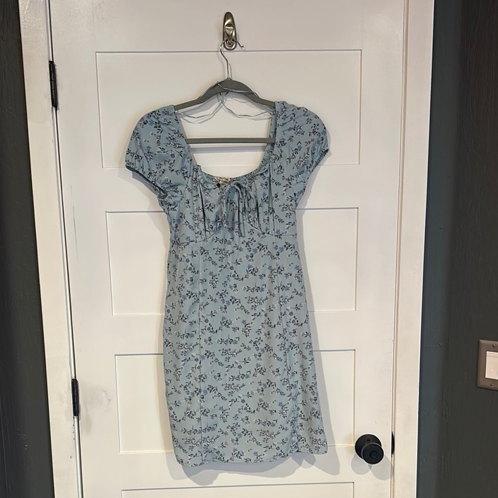 Floral Blue Dress